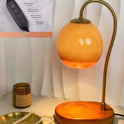 Candle Warmer Lamp – Flameless – Adjustable – Wax Melting Table Light
