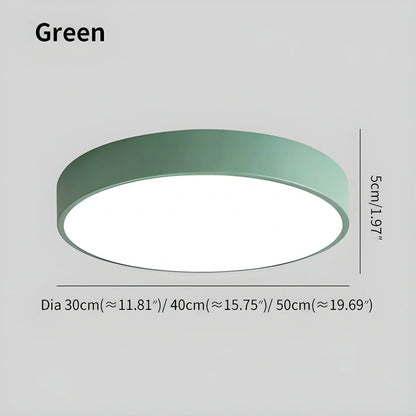 Round LED Ceiling Light Slim Profile Diffused Light