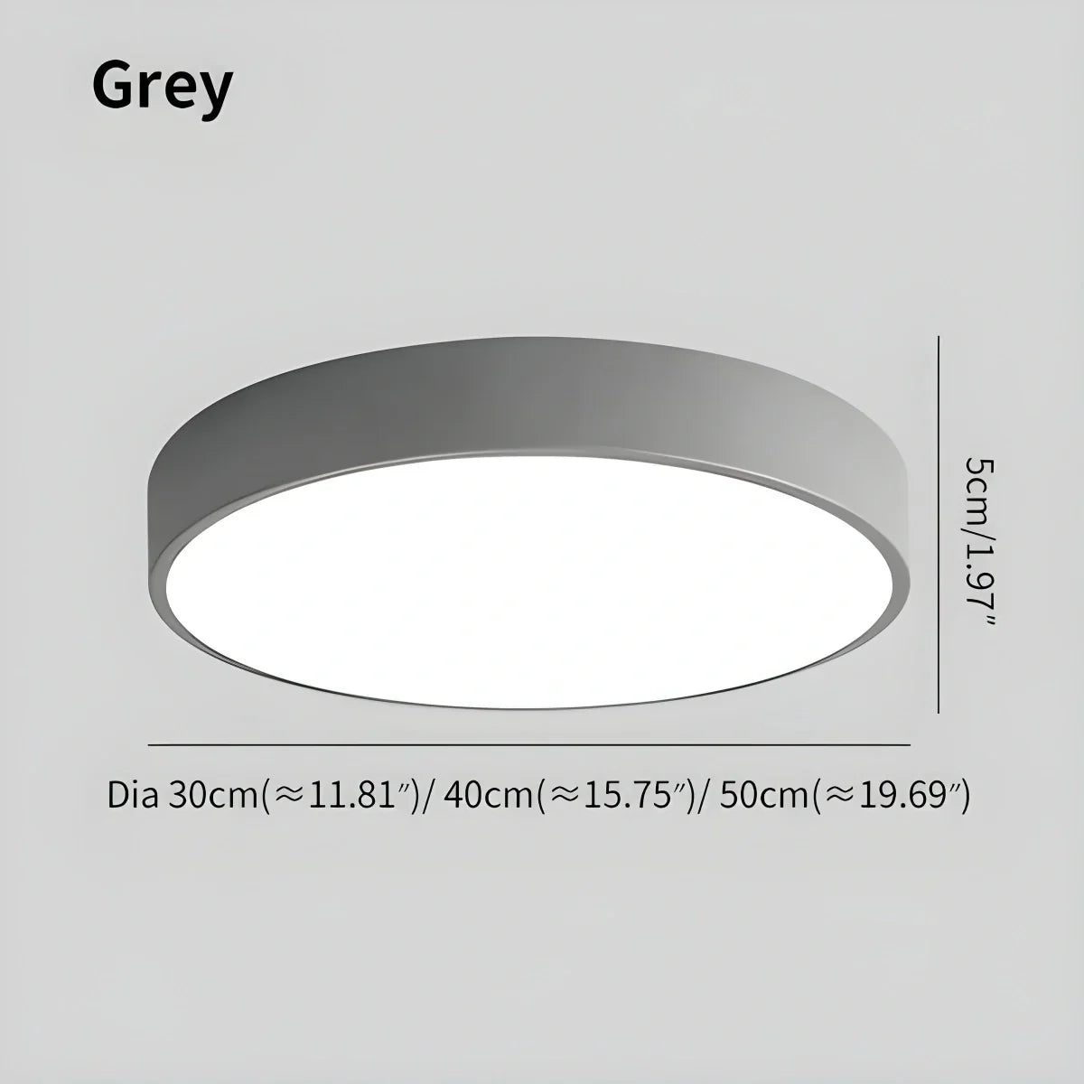 Round LED Ceiling Light Slim Profile Diffused Light