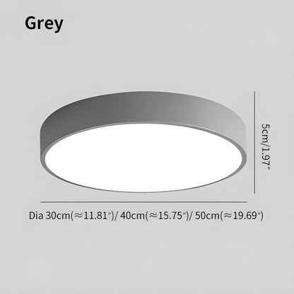 Round LED Ceiling Light Slim Profile Diffused Light