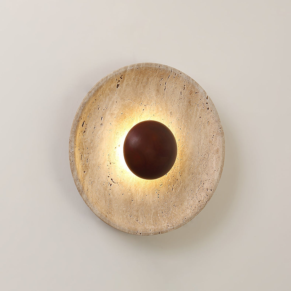 Travertine Wall Light Wooden Accent LED For Home