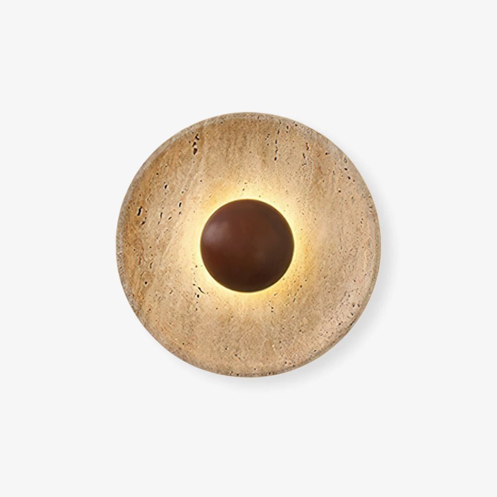Travertine Wall Light Wooden Accent LED For Home