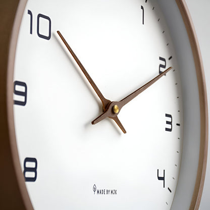 Nordic Wall Clock – Silent Quartz – Wood Frame – Minimalist Home – view 4
