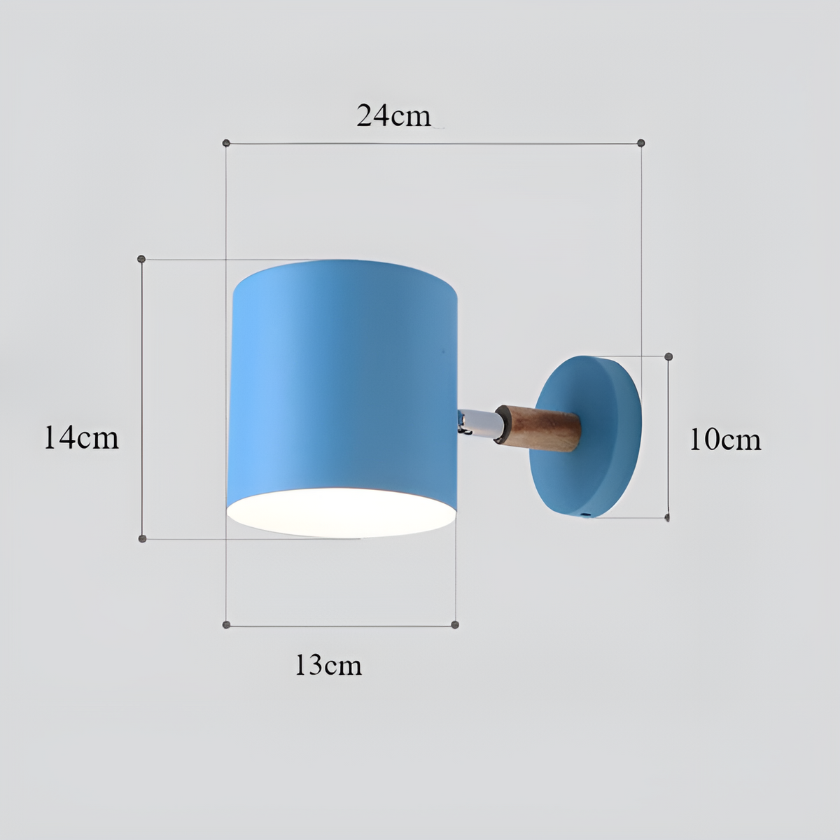 Scandinavian Wall Light Adjustable Shade For Reading
