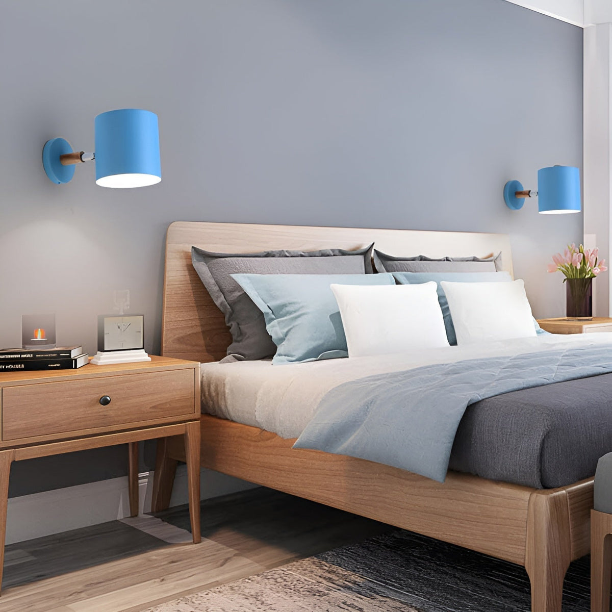 Scandinavian Wall Light Adjustable Shade For Reading