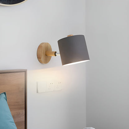 Scandinavian Wall Light Adjustable Shade For Reading