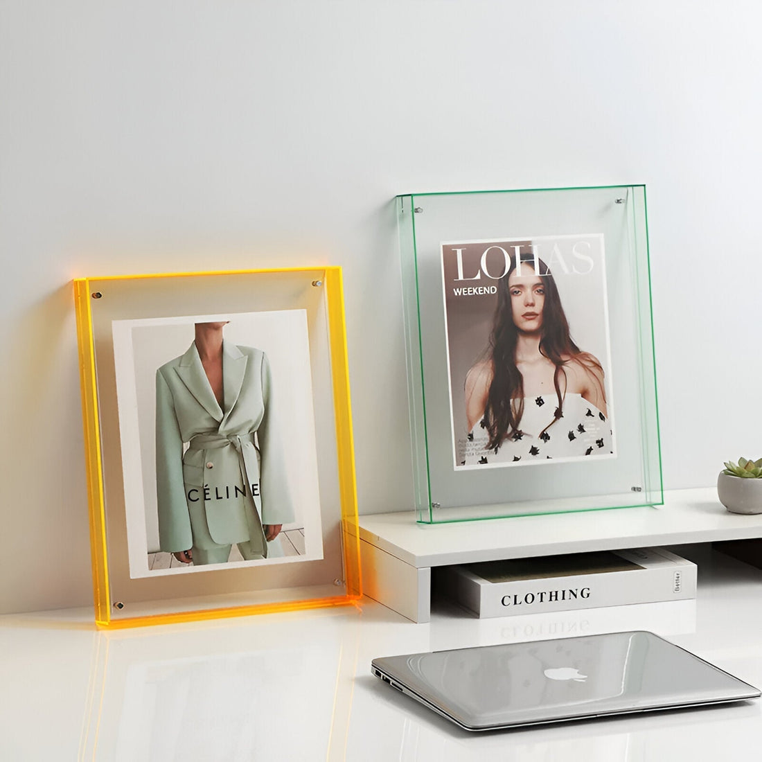 Acrylic Photo Frame – Transparent Design – Freestanding Display