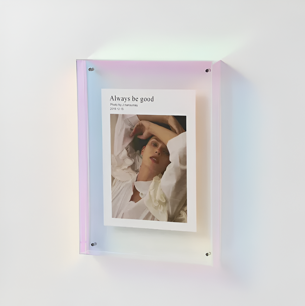 Acrylic Photo Frame – Transparent Design – Freestanding Display