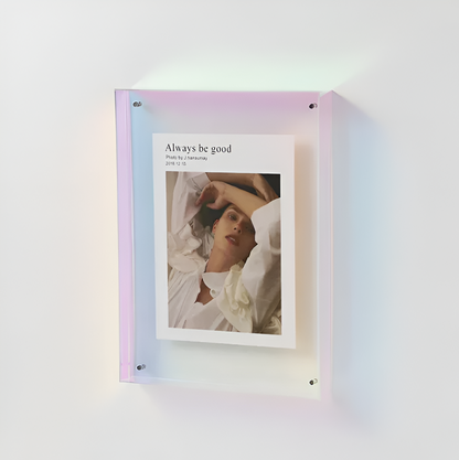 Acrylic Photo Frame – Transparent Design – Freestanding Display