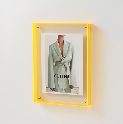 Acrylic Photo Frame – Transparent Design – Freestanding Display