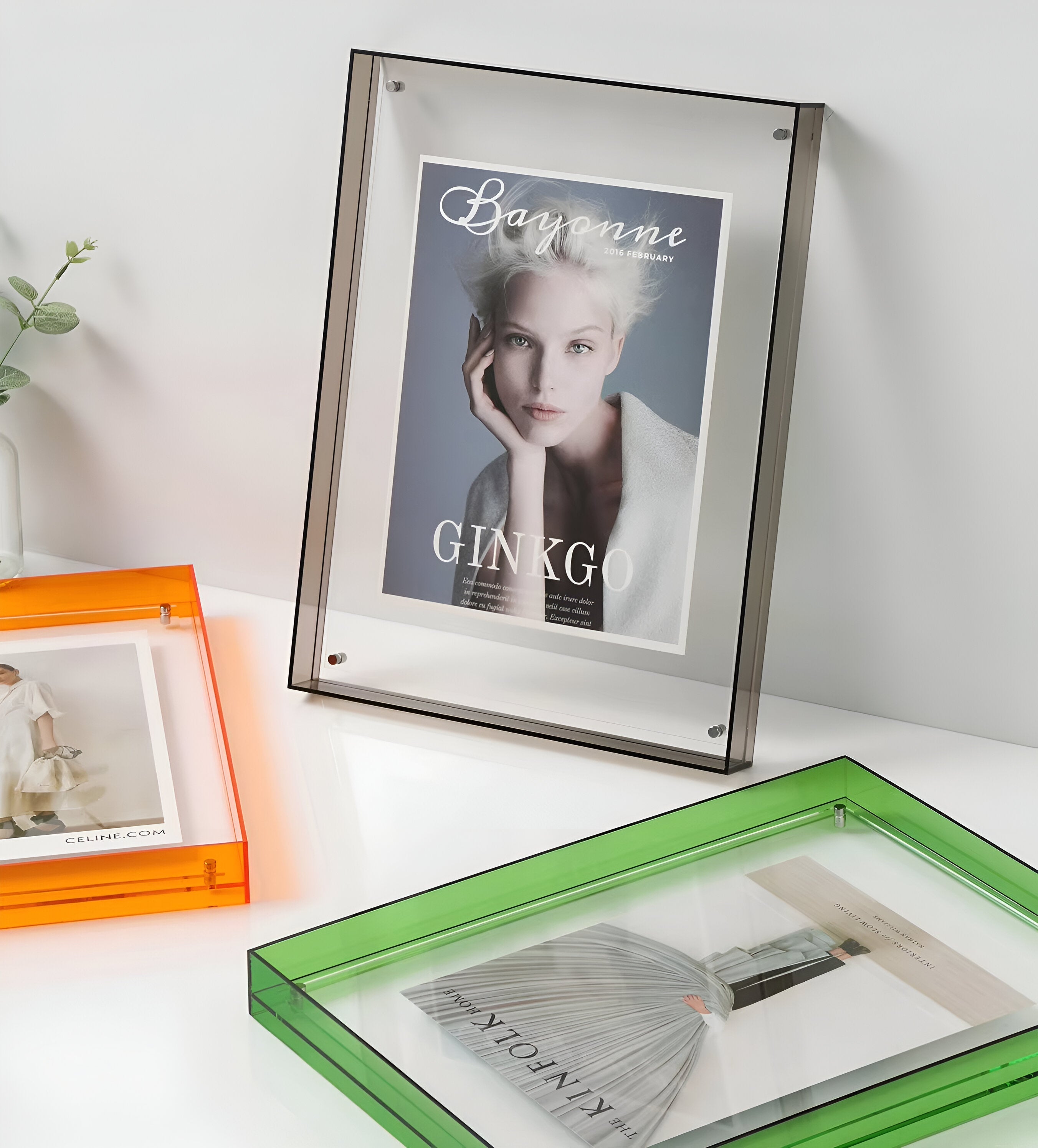 Acrylic Photo Frame – Transparent Design – Freestanding Display