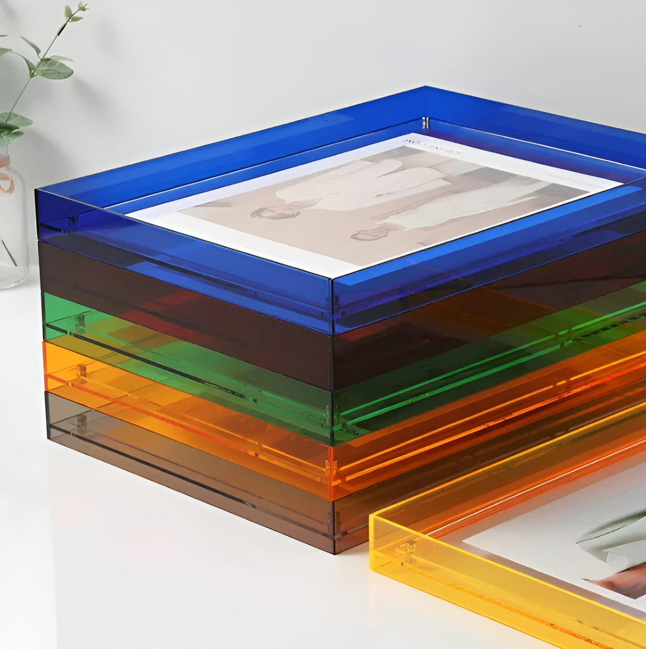Acrylic Photo Frame – Transparent Design – Freestanding Display