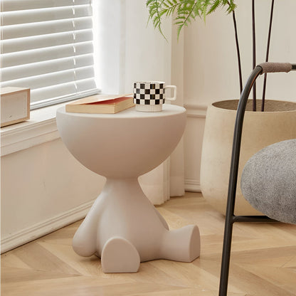 Round Side Table Compact Lightweight For Living Spaces