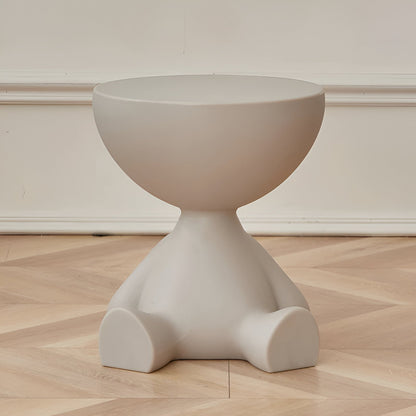 Round Side Table Compact Lightweight For Living Spaces