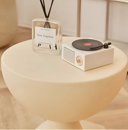 Round Side Table Compact Lightweight For Living Spaces