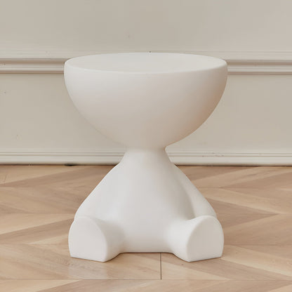 Round Side Table Compact Lightweight For Living Spaces