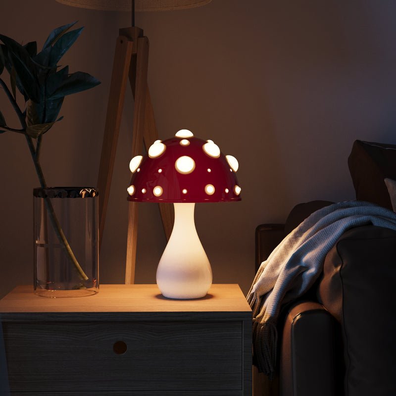 Mushroom Table Lamp – Warm LED – Dimmable – Modern Decorative Light