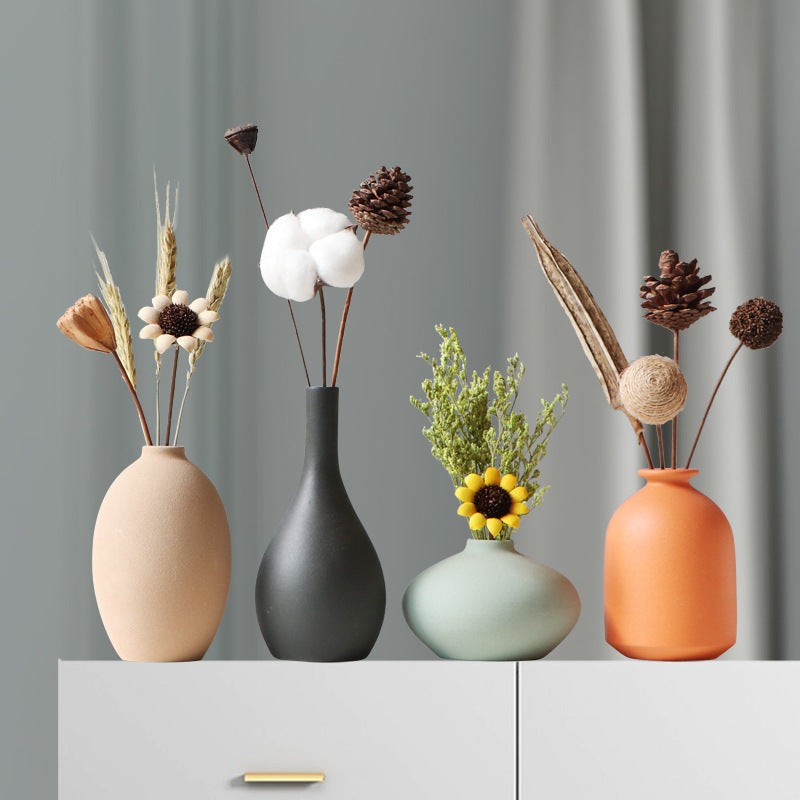 Ceramic Vase Matte Finish Minimalist 