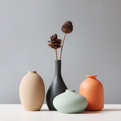 Ceramic Vase Matte Finish Minimalist 
