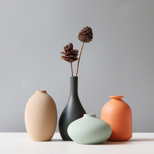 Ceramic Vase Matte Finish Minimalist 