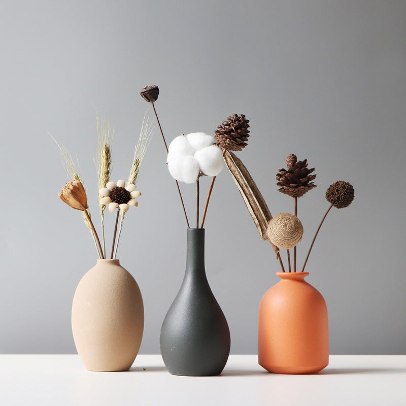 Ceramic Vase Matte Finish Minimalist 