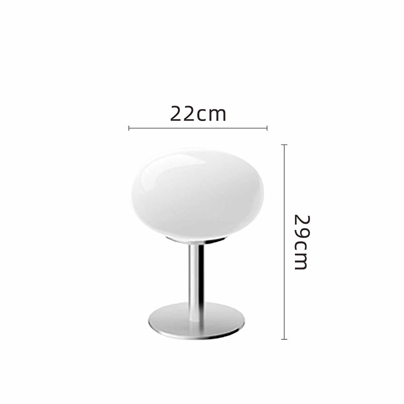 Glass Table Lamp – LED – Chrome Base – Modern Retro Design