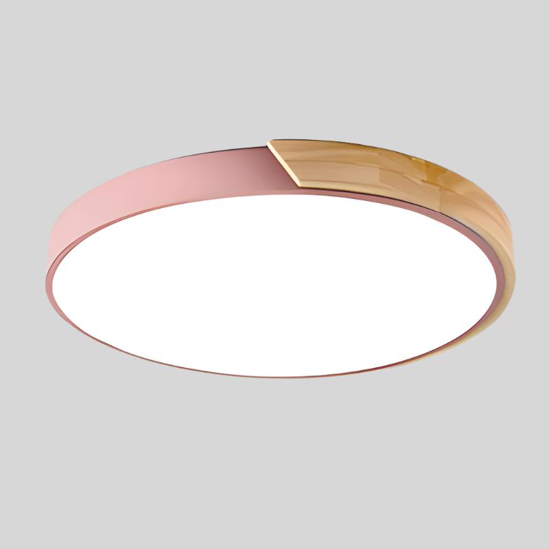 LED Ceiling Light – Wooden Finish – Round Design