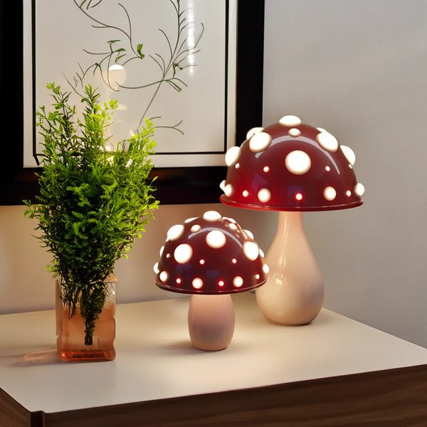 Mushroom Table Lamp – Warm LED – Dimmable – Modern Decorative Light
