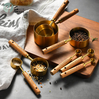 Measuring Cups & Spoons Stainless Handles
