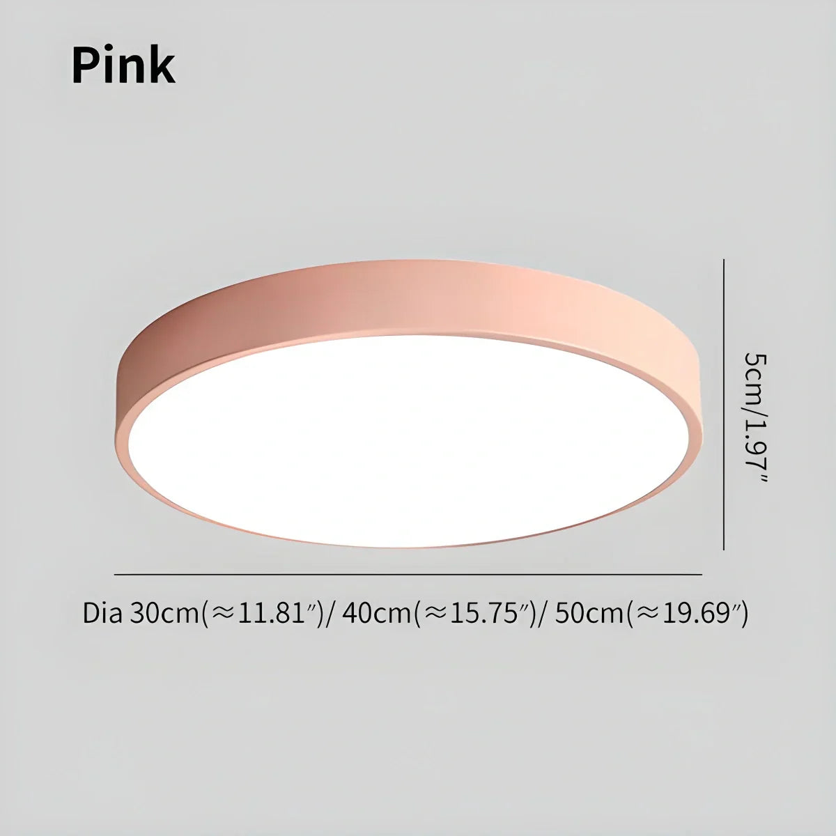 Round LED Ceiling Light Slim Profile Diffused Light