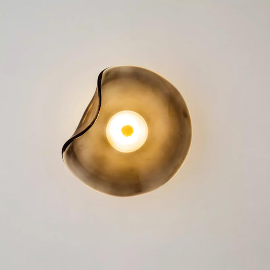 Organic Glass Wall Light Integrated For Bathrooms