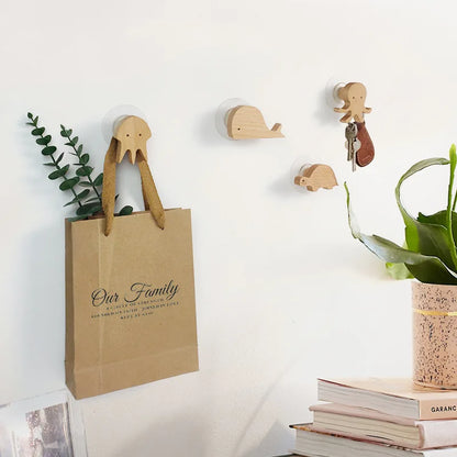 Wooden Wall Hooks – Animal Designs – Scandinavian Style