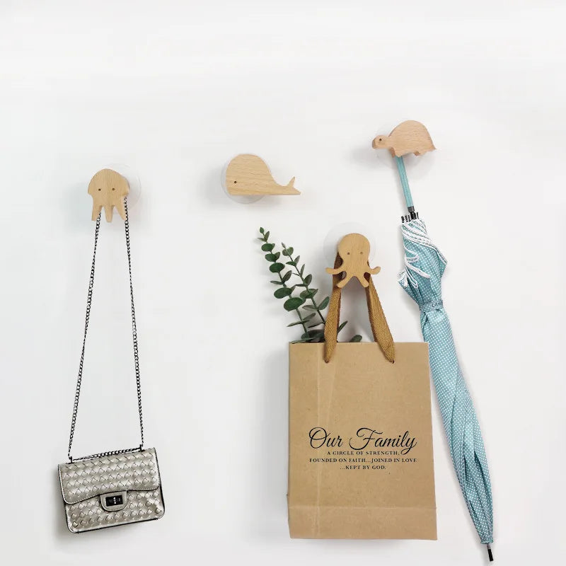 Wooden Wall Hooks – Animal Designs – Scandinavian Style
