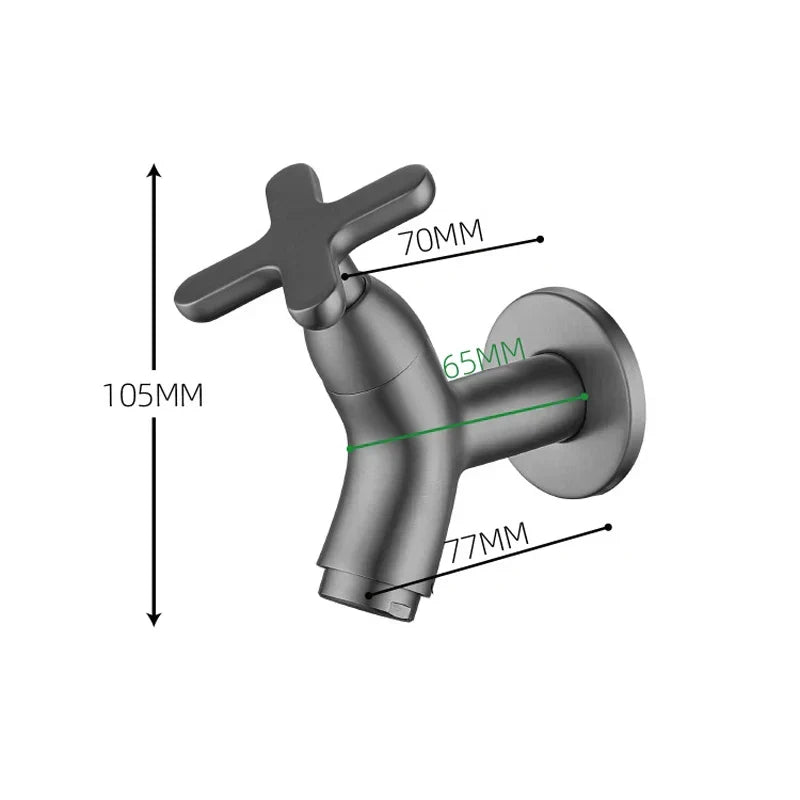 Brass Wall Tap Cold Water Connection