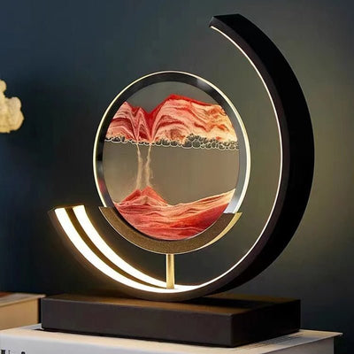 Quicksand Table Lamp – 360° Rotation – Warm LED – Decorative Home Light