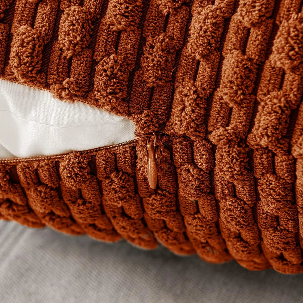 Corduroy Cushion Cover Soft Ribbed Fabric For Home
