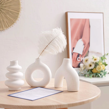 Bohemian Ceramic Vase Set for Stylish Home Decor