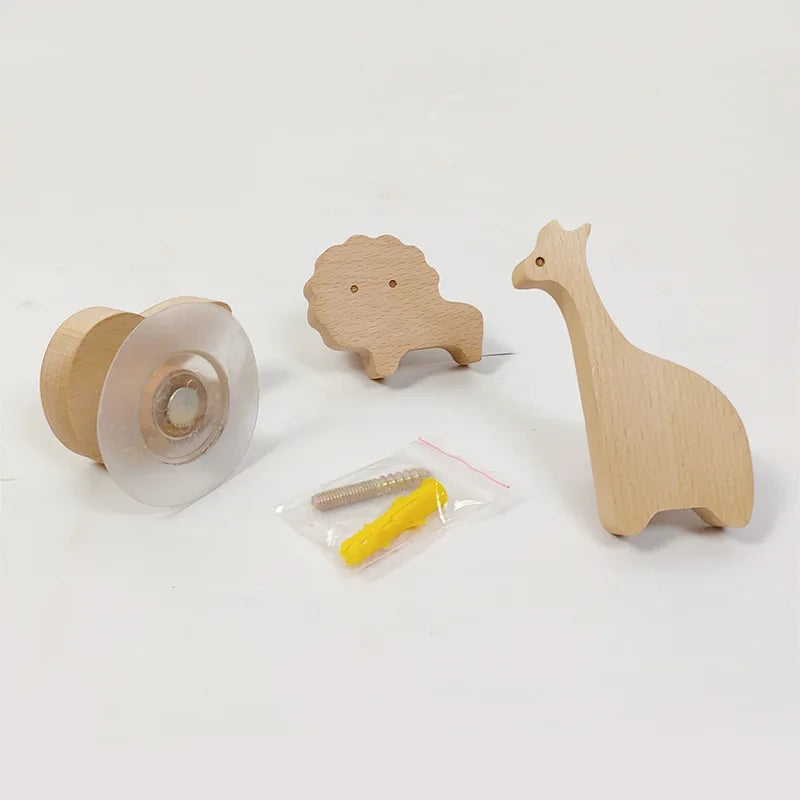 Wooden Wall Hooks – Animal Designs – Scandinavian Style