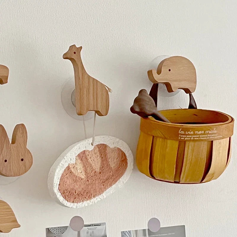 Wooden Wall Hooks – Animal Designs – Scandinavian Style