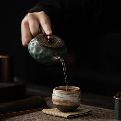 Ceramic Espresso Cups – Handmade Stoneware – Japandi Design