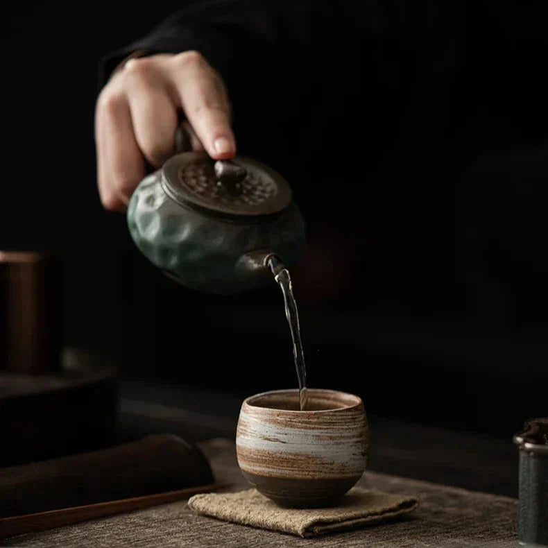 Ceramic Espresso Cups – Handmade Stoneware – Japandi Design