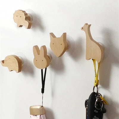 Wooden Wall Hooks – Animal Designs – Scandinavian Style