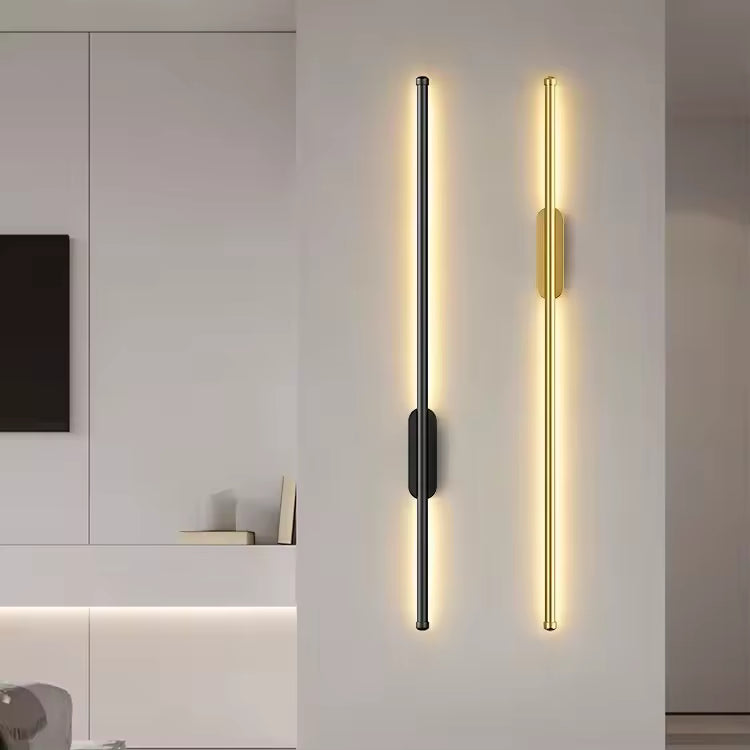 linear warm light LED wall light