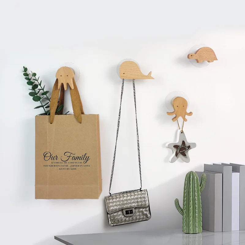 Wooden Wall Hooks – Animal Designs – Scandinavian Style