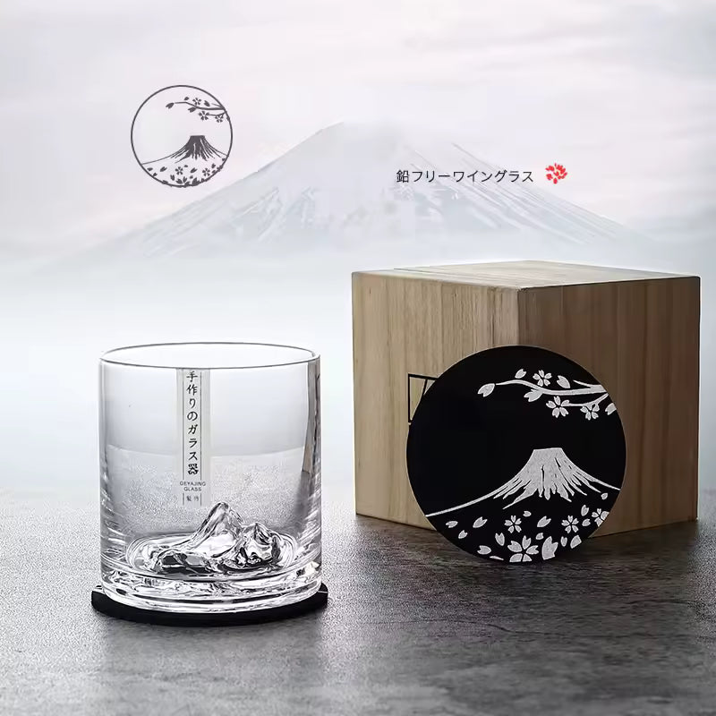Japanese Whisky Glass Mountain Design Heat 