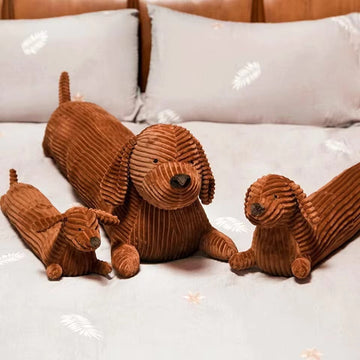 Dachshund Draught Stopper – Soft Plush Cushion – Door & Window