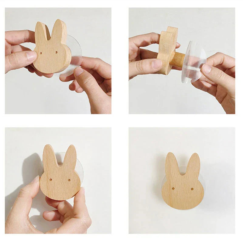 Wooden Wall Hooks – Animal Designs – Scandinavian Style