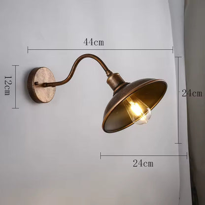 Industrial Outdoor Wall Light Cast Iron 