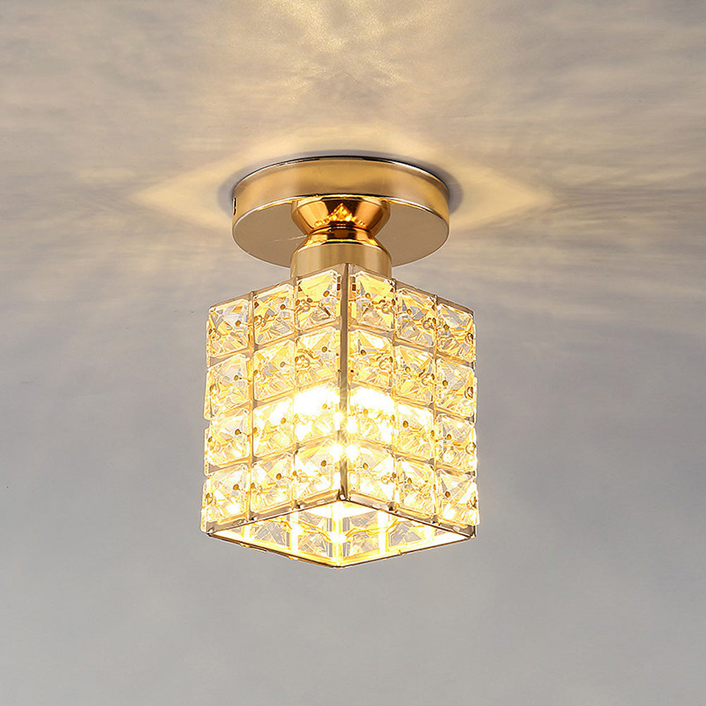 Crystal Ceiling Light Glass Fitting
