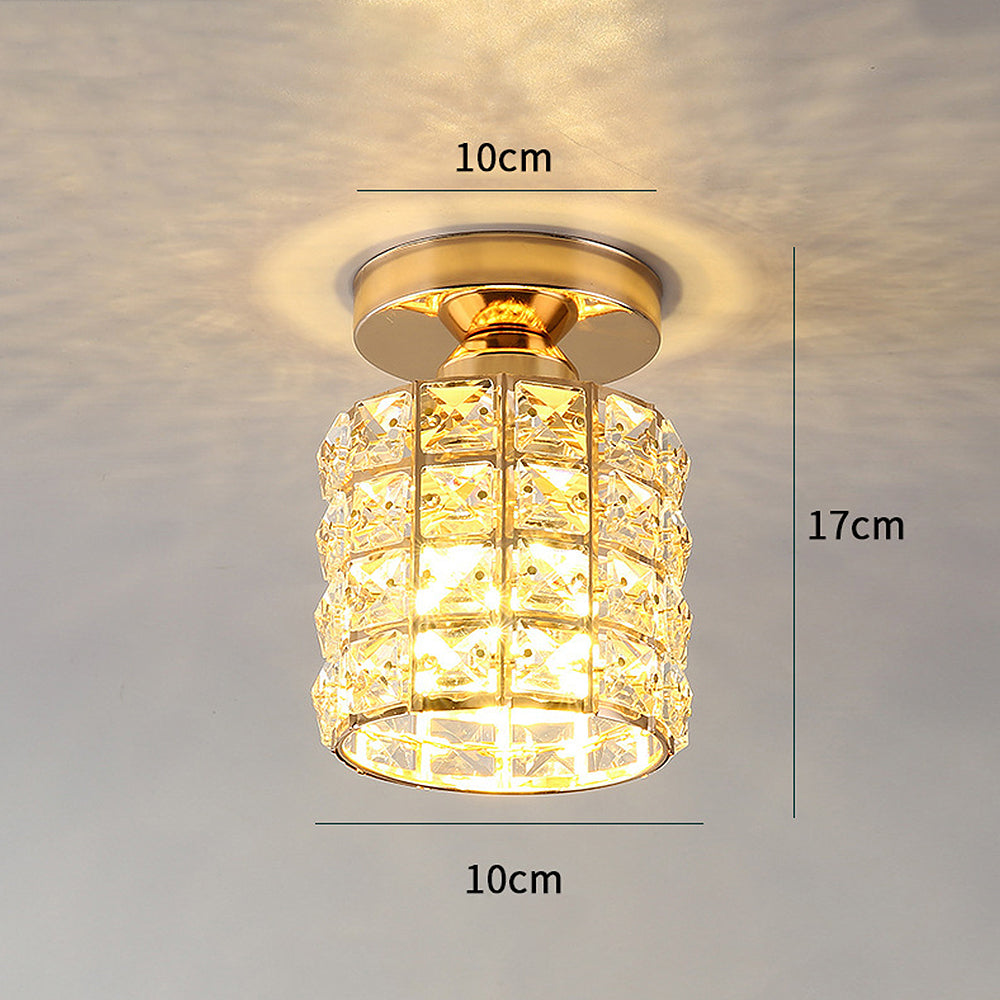 Crystal Ceiling Light Glass Fitting